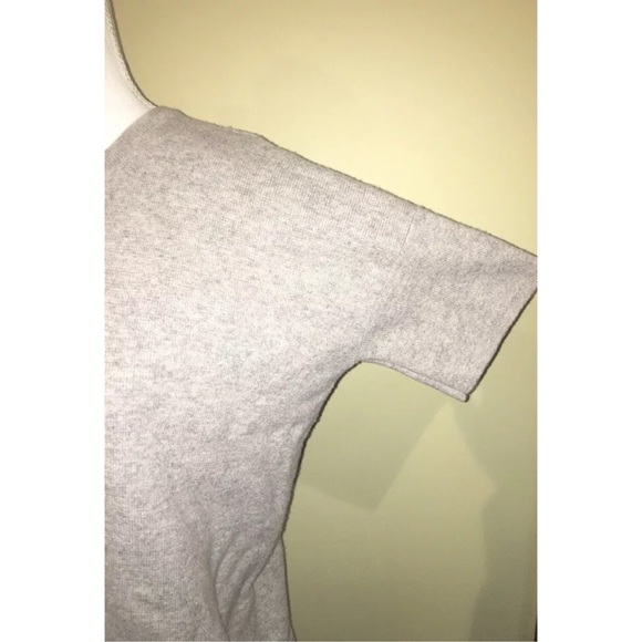 Madewell Gray Sweater Shirt Short Sleeve Size XS - Picture 3 of 6